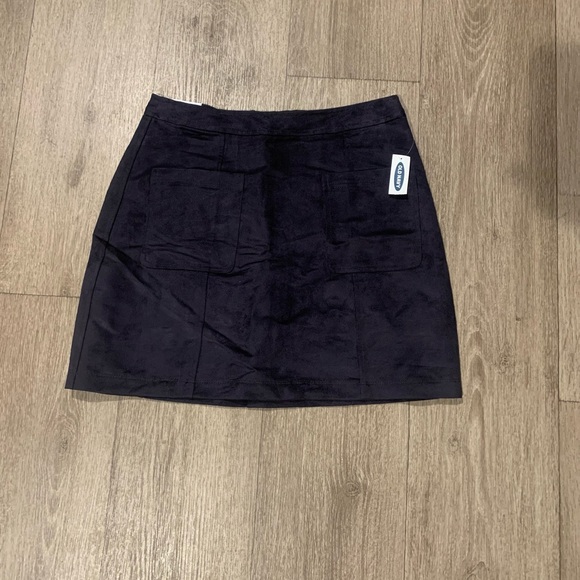 Madewell Dresses & Skirts - Madewell black Suede Pocket Mini Skirt